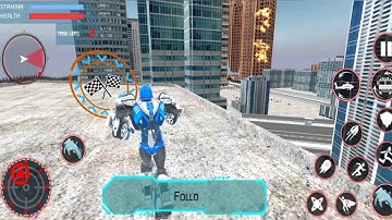 Rescue Robot Car Transform #3 Fire Truck Robot Games - Android IOS Gameplay