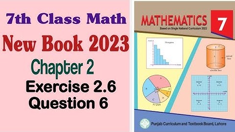 7th math new book 2023 chapter 2 Exercise 2.6 question 6 solution