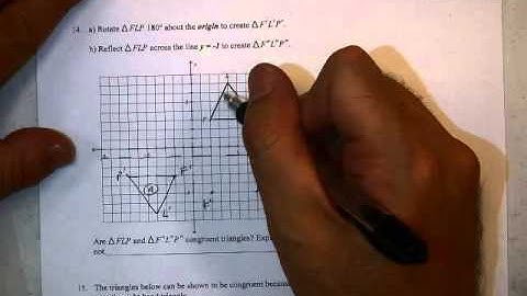 Geometry Unit 2 Review #14 Transformations on a Coordinate Plane