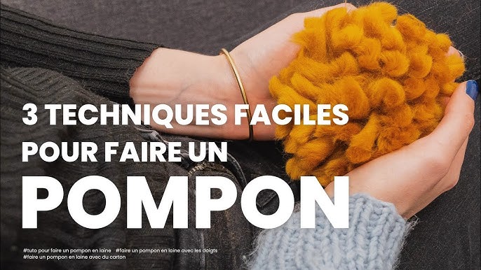 DIY Comment faire un pompon avec une fourchette 