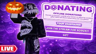 PLS DONATE LIVE🔴DONATING ROBUX | TTS ON🔥