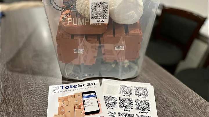 QR Code Tote Storage Organization With Free App