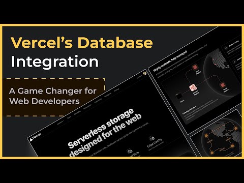 Vercel Database Integration: A Game Changer for Web Developers!