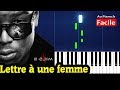 Ninho - Lettre à une femme (Piano Cover Tutorial Paroles Instrumental Karaoke)