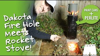 How To Make A Dakota Fire Hole Rocket Stove