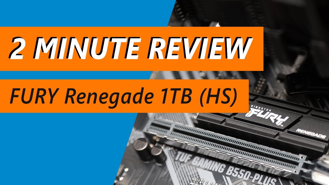 Why the Kingston FURY Renegade 1TB (w/Heatsink) is a top SSD for $105 -  Review 