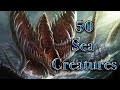 50 mythical sea creatures from around the world