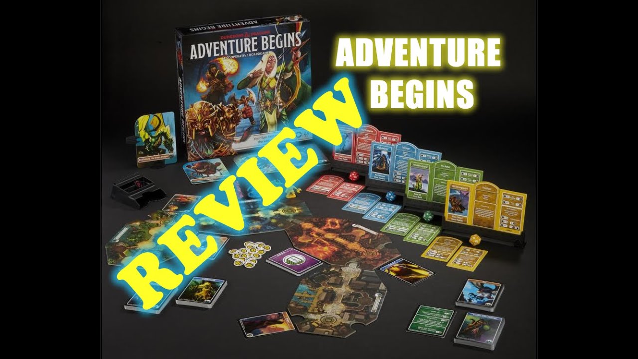 REVIEW Dungeons & Dragons Adventure Begins board game setup YouTube