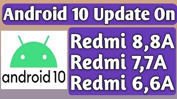 Android 10 Update On Redmi | Android 10 On Redmi 8 | Android 10 On Redmi 7 | Android 10 On Redmi 6