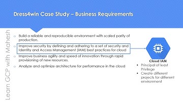 GCP Professional Cloud Architect "Dress4win" Case Study Cheat Sheet - Part 6 - My 75th video :)