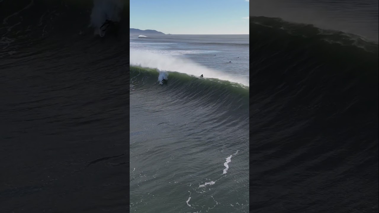 Big wipeout surfing at Ocean Beach, California 