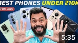 Top 5 Best Smartphones Under ₹10000 Budget April 2023?bestphoneunder10000 technicalguruji ytviral