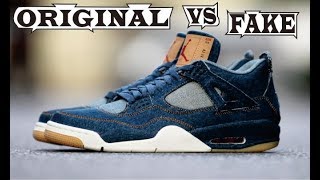 Nike Air Jordan 4 Retro Levis Nrg 'levi's' Original & Fake