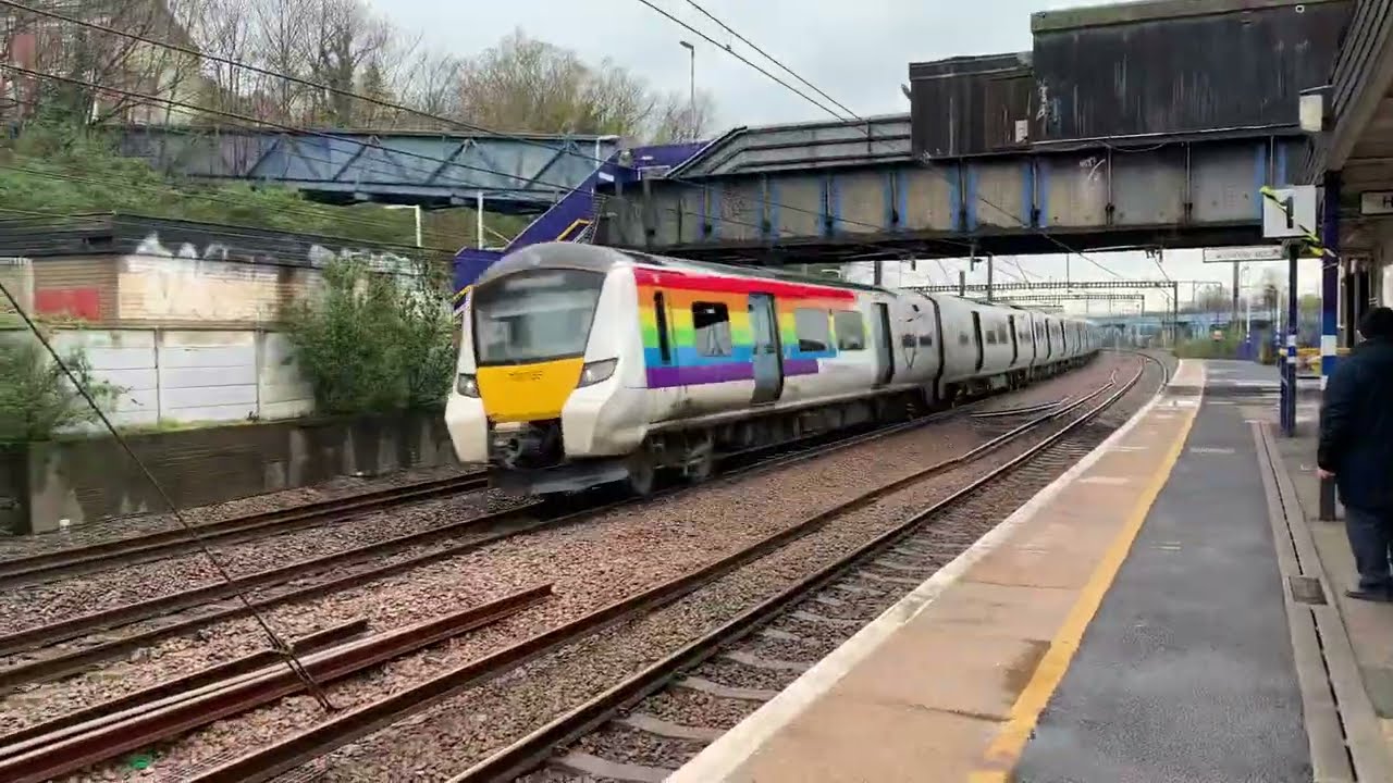 Pride Livery Thameslink Class 700 Desiro City passing through Harringay