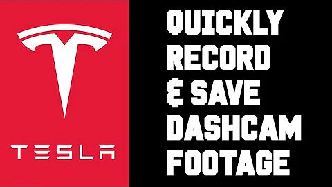 Tesla How To Quickly Record & Save Dashcam Footage - Tesla Dashcam Save Recording Footage Video Help