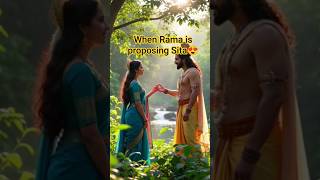 Ram and Sita:The Divine Meeting #ram #sita #shorts #ai #mythology #love #shortsfeed #aiart
