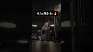 Hitting PR on Triceps Pushdown at 42.5kg / 94lbs.