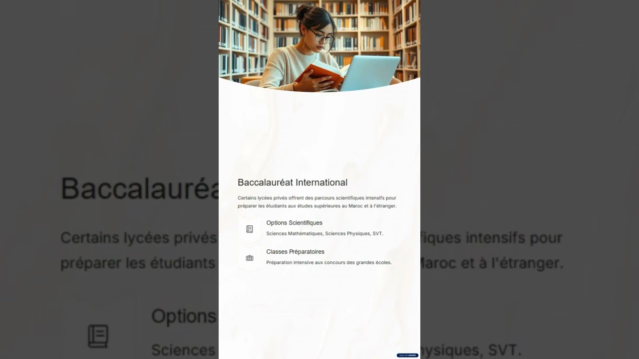 Au Maroc, les étudiants issus des filières scientifiques (sciences physiques, sciences mathématique)