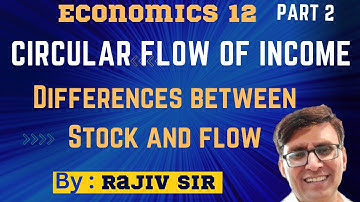 Circular Flow of Income ! Stock ! Flow ! Macroeconomics! Sandeep Garg !
