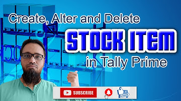 Create, Alter and Delete Stock Item by Jameel Attari | Stock Item Creation| Alteration| Deletion