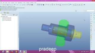 cotter joint assembly in pro e