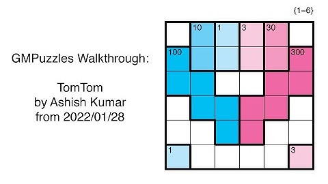 GMPuzzles - 2022/01/28 - TomTom by Ashish Kumar