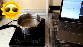 Cooking with Solar Energy, Induction Grill vs Gas Stove
