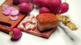 Miniature Romanian Fatty Bacon Tutorial-Polymer Clay