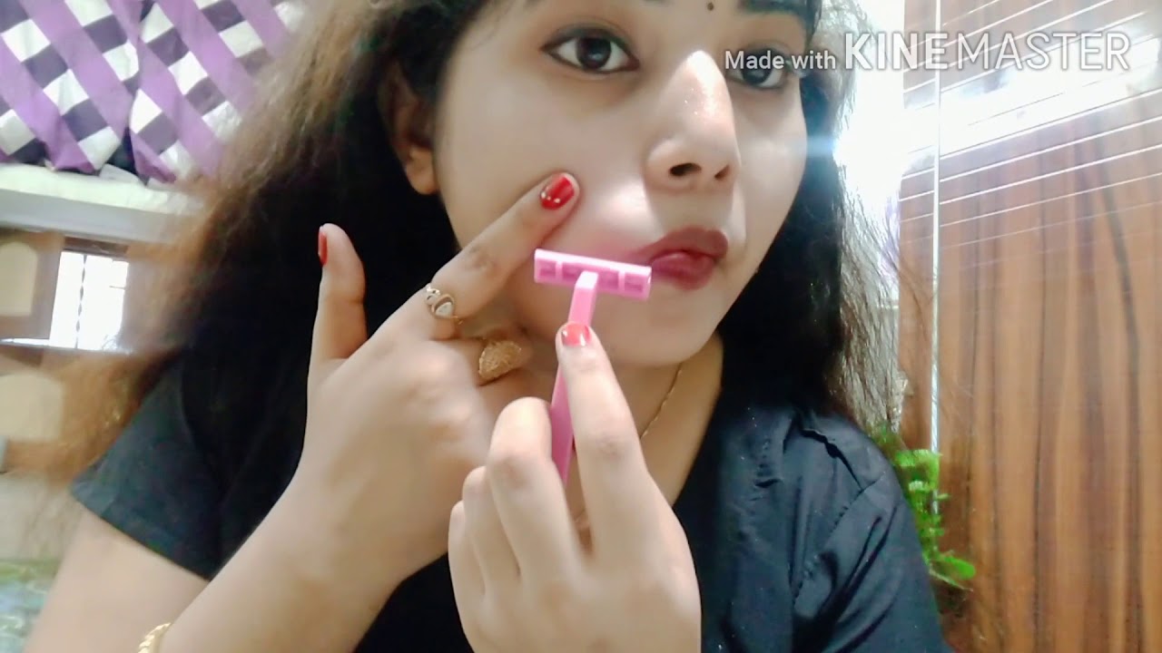 Facial hair remove at home।। फेशियल हेयर रिमूवर रेज़र से कैसे करें
