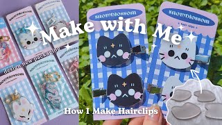 Make with Me ⋆˚✿˖ How I make hairclips using shrink plastic, redesigning old packaging🌻💌 Make with Me ⋆˚✿˖ How I make hairclips using shrink plastic, redesigning old packaging🌻💌