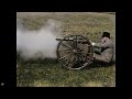 هيرام مكسيم يختبر اختراعه ، المدفع الرشاش ، عام 1897