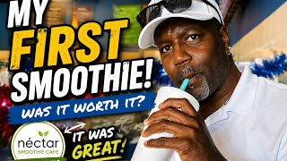 My FIRST Smoothie Ever! 🥤 Was It Worth the Hype? | Nectar Smoothie Cafe