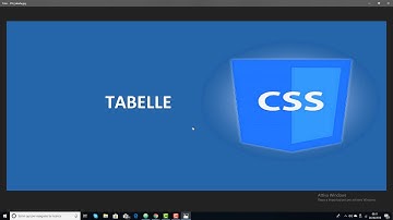 CSS: creazione tabelle