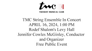TMC String Ensemble In Concert