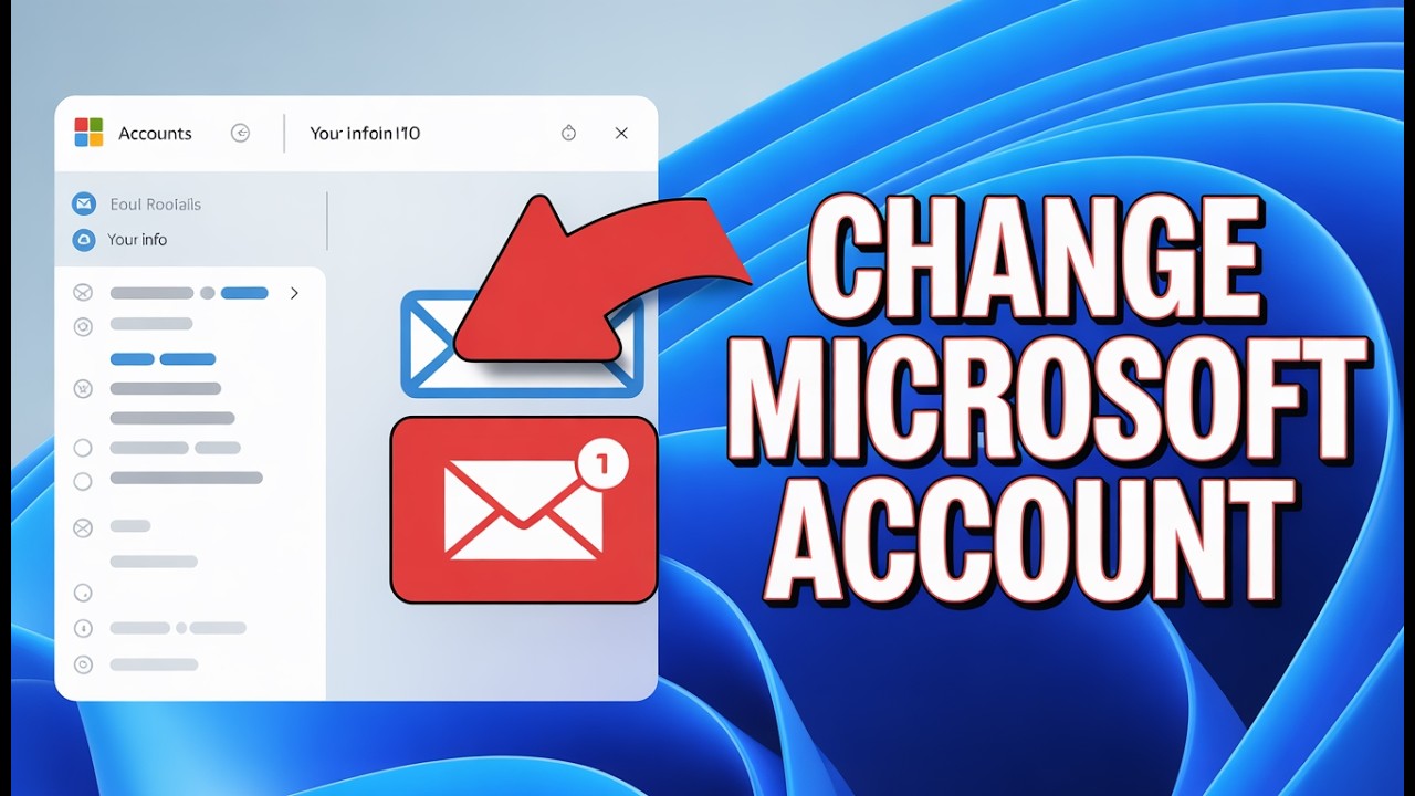 How to Change Microsoft Account in Windows 11 Full Guide YouTube
