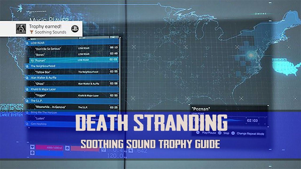 Death Stranding Soothing Sound Trophy Guide YouTube