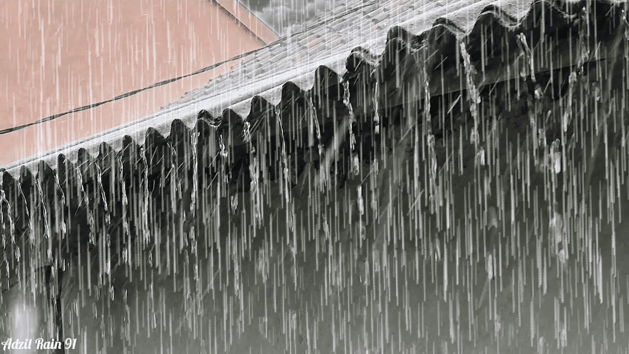 Звуки сильного дождя для глубокого сна 💤 Мгновенное расслабление 😴