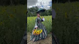 A crinoline and a sunflower field…