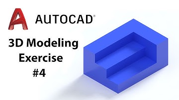 AutoCAD 3D Modeling - Exercise #4 - Basic to Advance in Hindi