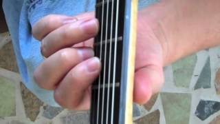 Basic Chords Top view of each chord