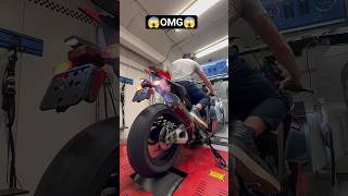 222WHP Aprilia RSV4  Full sound check 😱OMG 😦 #viral #trending #shortvideos #viral #trending #aprilia