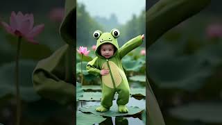 Bé Nhái Con Nhảy Làng Lá