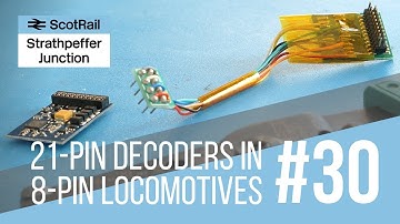 #30 How-to: Using a 21-pin decoder in a locomotive with an 8-pin socket