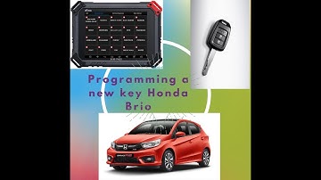 Programming a new key Honda Brio 2020 by Xtool X100 Xpad2