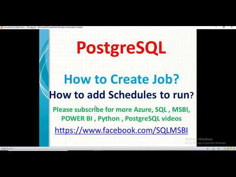 Postgresql Tutorials | How to create job in postgresql | postgresql schedule job | automate queries