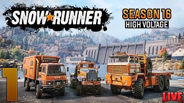 SnowRunner - Season 16: High Voltage |The Way is Clear - On The Rain