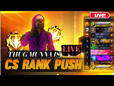 FF LIVE IN TELUGU | CS RANKED PUSHING | PLAYING WITH SUBS - YouTube