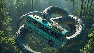 A Tour Bus Accidentally Enters a Mysterious Giant Python Island