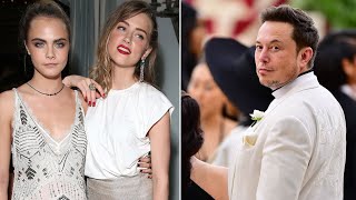 Elon Musk's Love Triangle With Amber Heard And Cara Delevingne Explained!