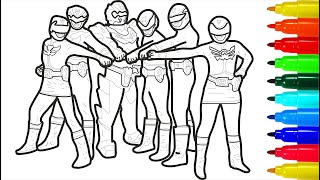 Power Rangers Oath of Heroes Coloring Pages